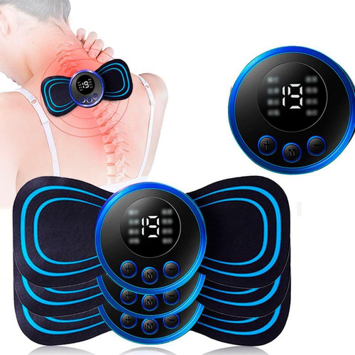 Massageador Ems Muscular Portátil Recarregável 8 Mod.