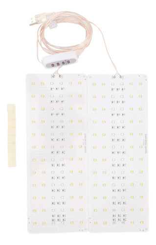 Panel De Cultivo Led Con 5 Brillos Regulables En La Parte In