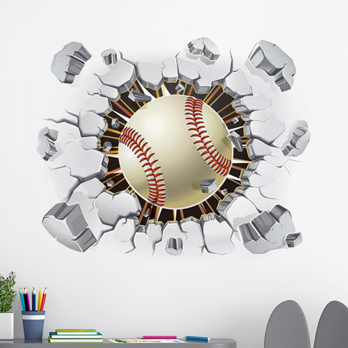 Adhesivo Decorativo De Pared Con Esfera 3d Para Béisbol