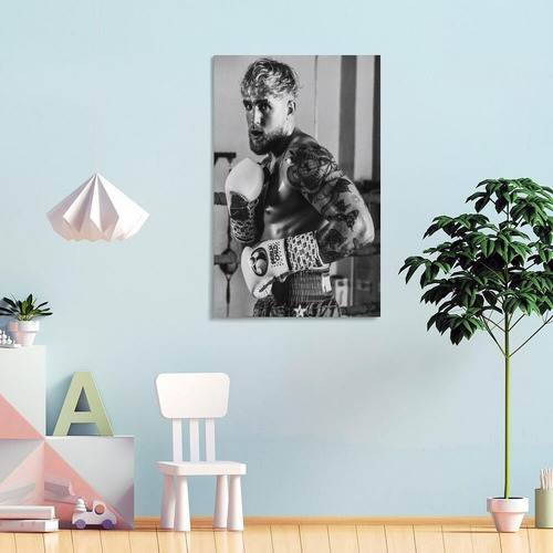 Wrestle Boxing Jake Paul Grapple Poster 1 Canvas Wall Art