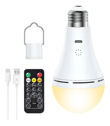 Luz Usb Recargable Con Control Remoto Y Táctil