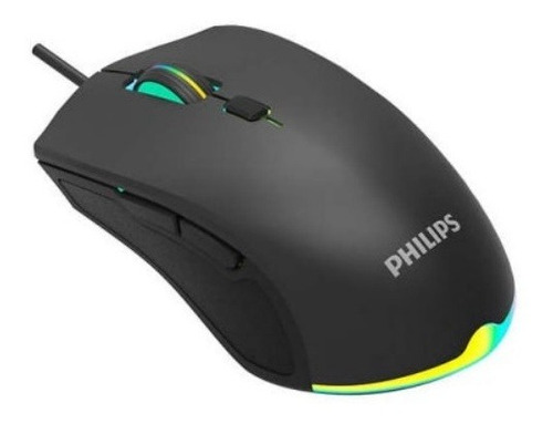 Imagen 1 de 3 de Mouse Gamer Philips Spk9404 2400 Dpi 6 Botones