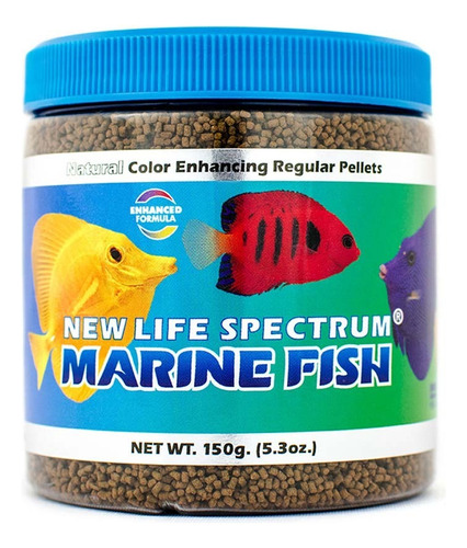 Alimento New Life Spectrum Marine Formula Pellet 1mm 150 Gr 