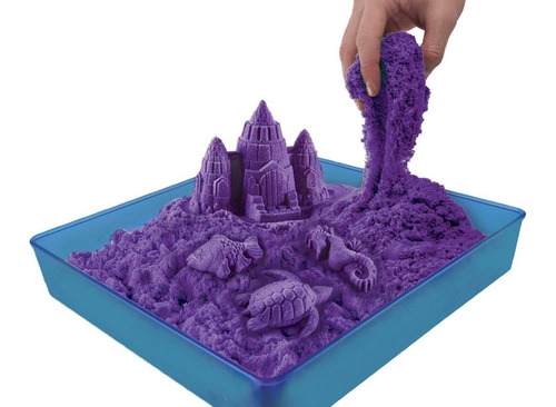 Imagen 8 de 10 de Arena Kinetica Magic Sand 900 Grs!!! Incluye Kit Didactico