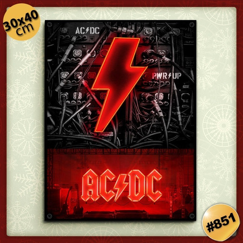 Pack De 5 Posters De Ac/dc 30 X 40 Cm / A Elección - Rock