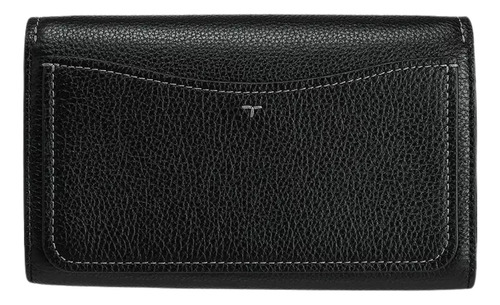 Bolsa Tory Burch Thea Flat Wallet Crossbody Black