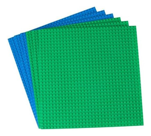 Pacote 6 Bases Clássicas Strictly Briks, Compatível Com Lego