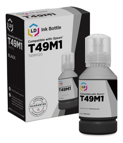Botella De Tinta Epson T49m120 Negro 140 Ml Sublimación