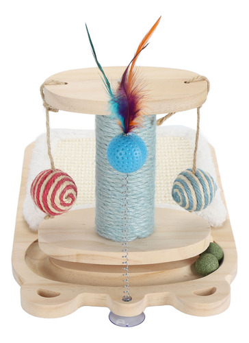 Rascador Pequeño Con Forma De Torre Para Gatos, Interactivo,