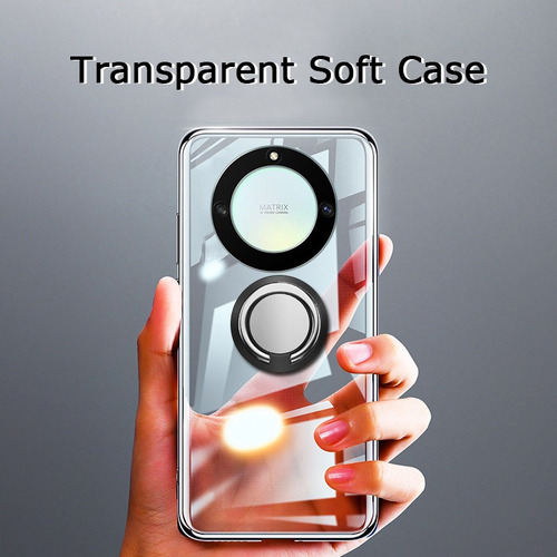 Funda Para Honor X9a Transparente Con Anillo Blando