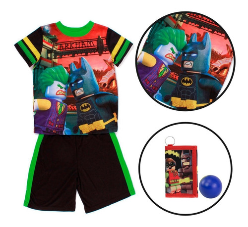 Pijama Para Niño Lego Batman Arkham City Con Short
