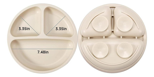 Juego De Alimentación De Silicona Para Bebés - 2 Tazas Y Cuc