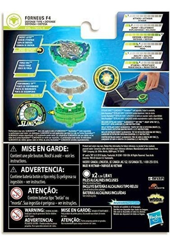 Beyblade Burst Slingshock Rip Fire Starter Pack Forneus F4