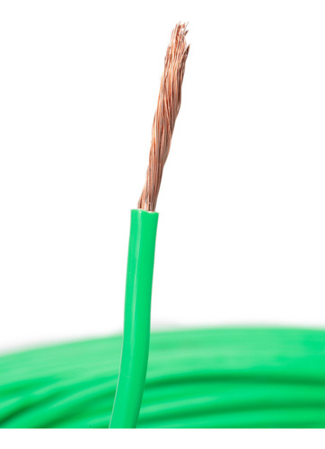 Fio Eletrico Cabo Flexivel 2,5mm Rolo 50 Metros. Cobertura Verde