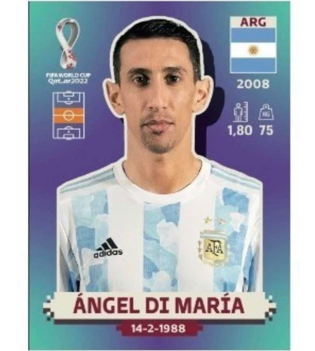 Lamina Angel Di Maria Album Mundial Qatar 2022 Arg11