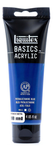Tinta acrílica Liquitex Basics 118 ml cor azul ftalo