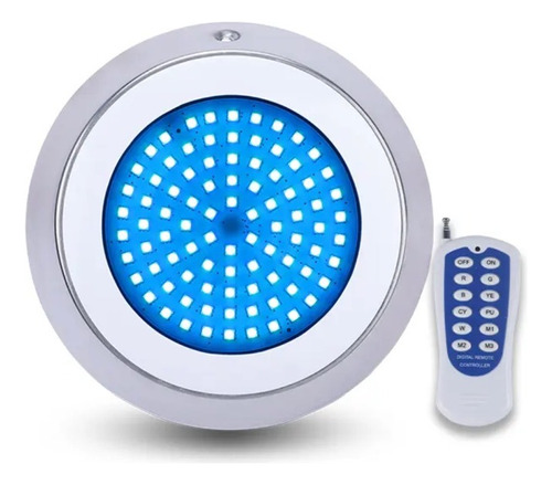 Luz Lampara Led Piscina Colores Rgb C/ Control 18w Ip68 Wifi