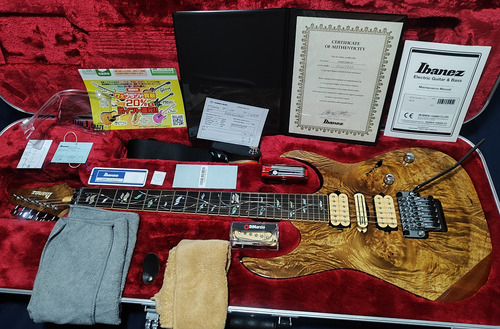 Guitarra Ibanez J.custom Rg8570zme Rg Solo 8 En El Mundo Diestro Nude Macassar Ebony (Usado)