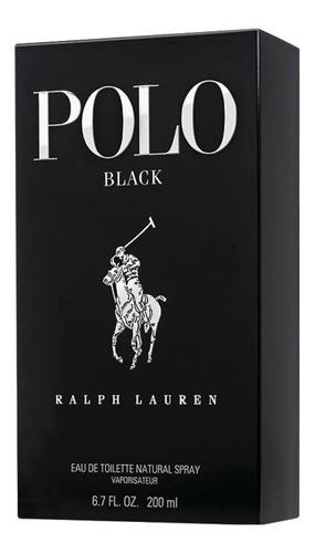 Perfume Polo Black 200ml Eau De Toilette 100% Original