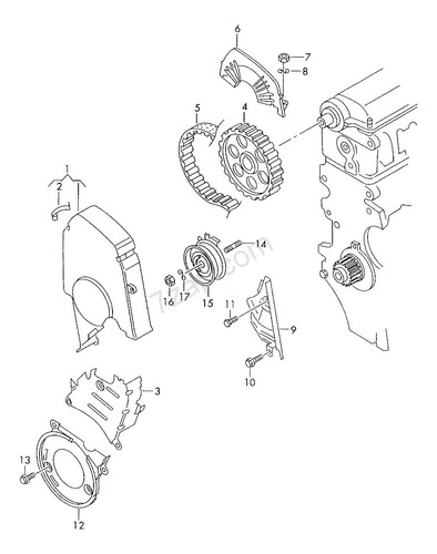 Kit Distribucion Junta Bomba Agua Tapon Vw Bettle 2.0 99-07