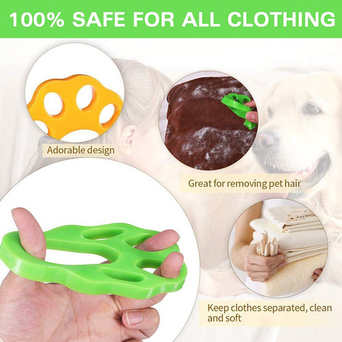 I Removedor De Lavadora Reutilizable De Pelo Mascota 4pcs