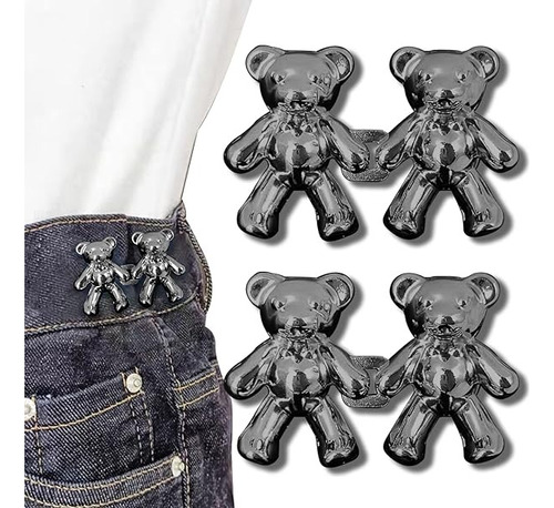 Broche Boton Oso Para Pantalon O Falda