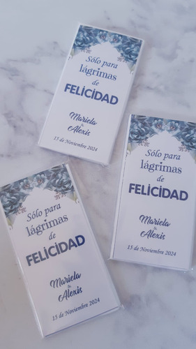 Pañuelitos De Papel Personalizados Souvenir X 15