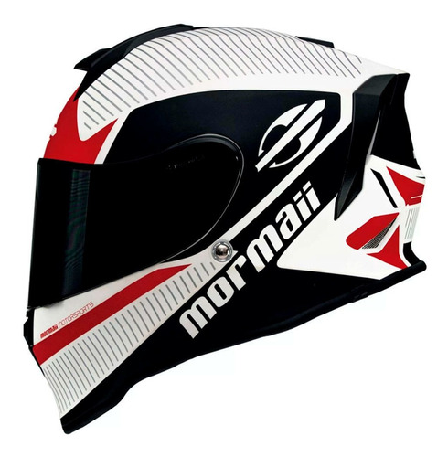 Capacete Mormaii Streak Branco Fosco