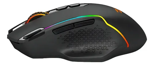 Mouse Gamer Rgb Inalambrico Redragon M810 Taipanpro 10000dpi Color Negro