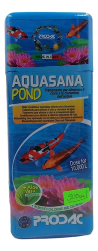 Prodac Aquasana Pond 500ml Anticloro Acuario Peces Pecera