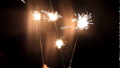 Imagem 4 de 6 de Vela Sparkles 45 Cm P/ Casamento 3 Minutos Sem Fumaça 10 Und