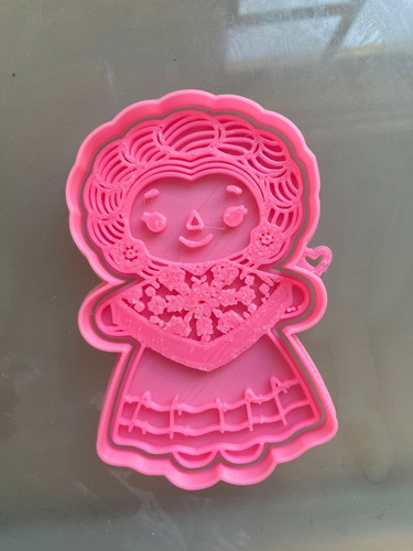 Cortador De Galletas/fondant De Muñeca Tipica - Oaxaqueña