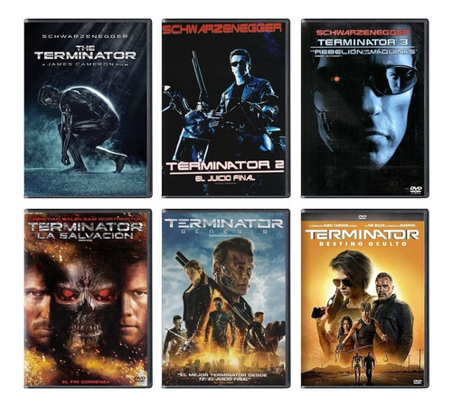 Terminator 1984 - 2019 Coleccion Paquete 6 Peliculas Dvd