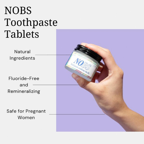 Nobs Blanquear Plus Tabletas De Pasta De Dientes Masticables