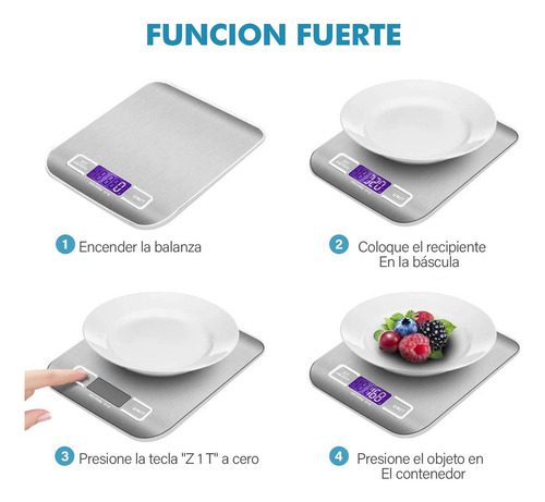 Báscula De Cocina Digital, Báscula Digital Con Pantalla
