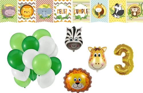 Globos Combo Animales De La Selva ( Leer Descripción )