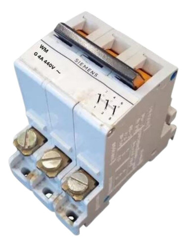 Disjuntor Siemens Tripolar Wm G 4amp 440v