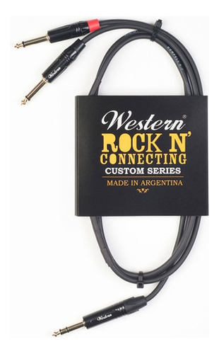 Cable Western Plug Stereo A Dos Plug Mono - 1,5mts