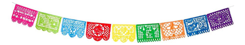 Fiesta Mexicana Banner Guirnalda Papel Picado Banner