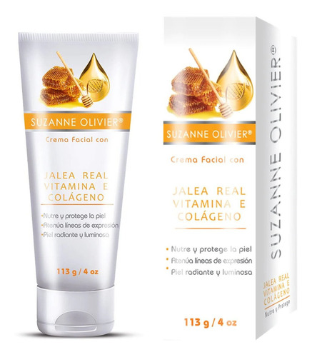 Crema Facial Jalea Real Vitamina E Colágeno Nutre Hidrata