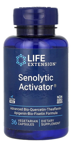 Senolytic Activator 36 cápsulas vegetarianas sabor sin sabor