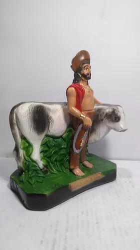 Imagem peão boiadeiro escultura boiadeiro com boi vaqueiro