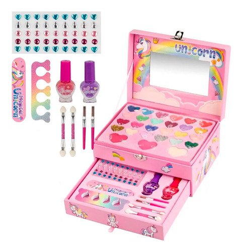 Juego Maquillaje Set Unicornio Para Niños