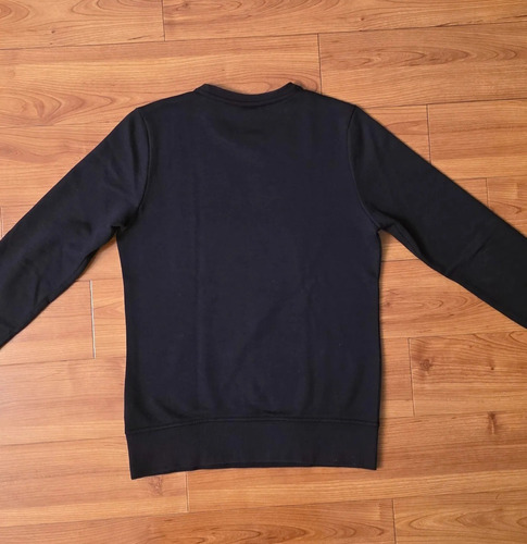 Buzo Adidas Original Talle Xl Niño Unisex Negro Con Estampa (Usado)