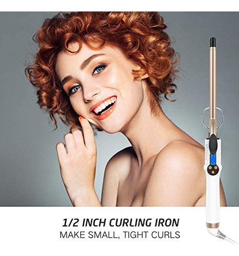 Hoson Pulgadas Rizador Profesional, Cerámica Turmalina Curl