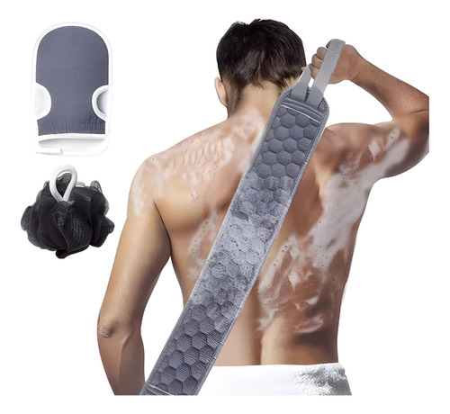 Kit De Baño Con Cepillo, Masaje Y Exfoliación Para Ducha