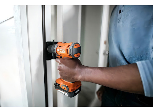 Ridgid - Kit De Taladro/controlador Inalámbrico De 18 V Con (1) Batería De 2.0 Ah Y Cargador - R86001k