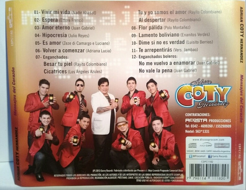 Cd Coty ( Mensajes Del Corazon)
