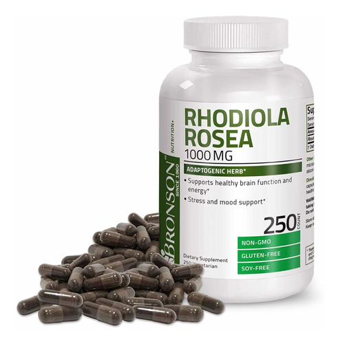 Rhodiola Rosea 1000mg (250 Cápsulas) Bronson