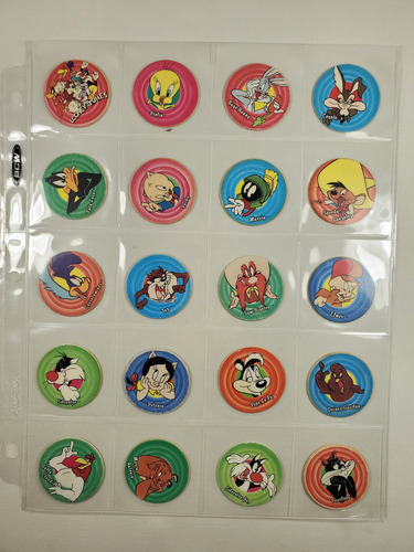 Colección Mega Tazos Looney Tunes Año 1994 20/20 Piezas (Usado)